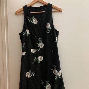 Banana Republic Linen Flower Print dress size 6